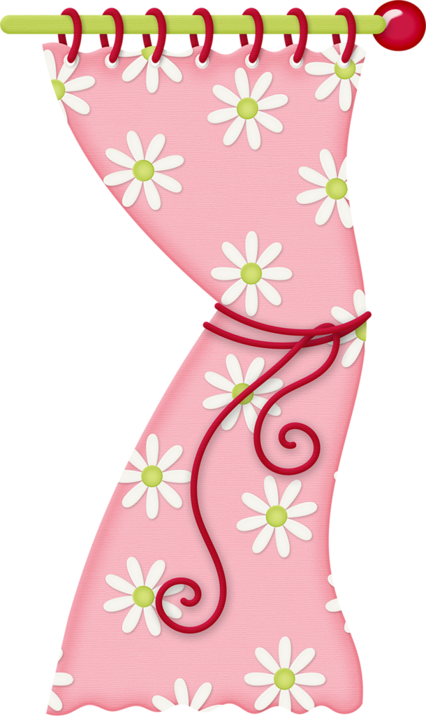 B *✿* Squeakyclean, - Pink Curtain Clipart Png (610x1024)