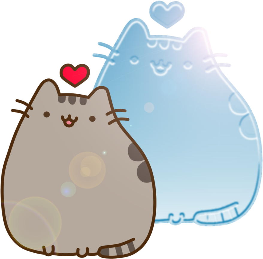 Pusheen Cat Inlove By Lali The Bunny - Cats Pusheen In Love (894x894)