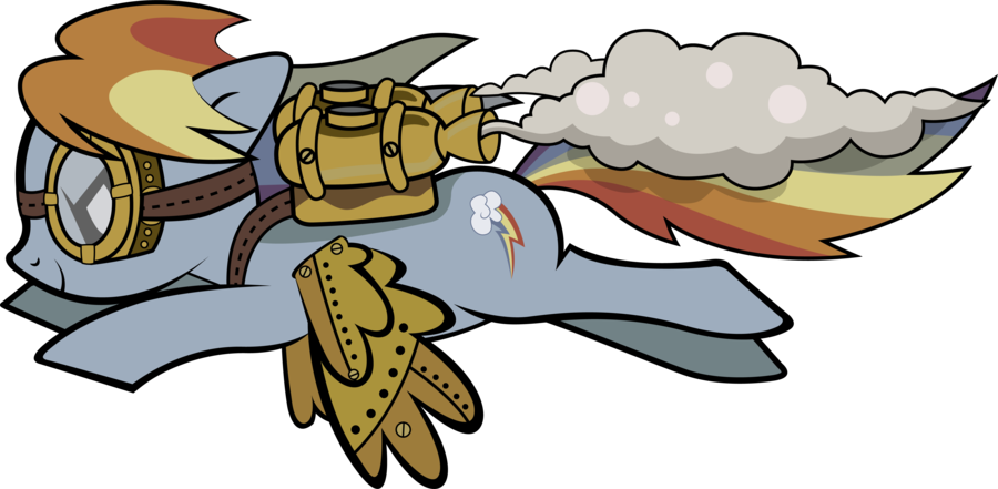 Devianta2k2-d4gu0zf - Steampunk Rainbow Dash (900x441)
