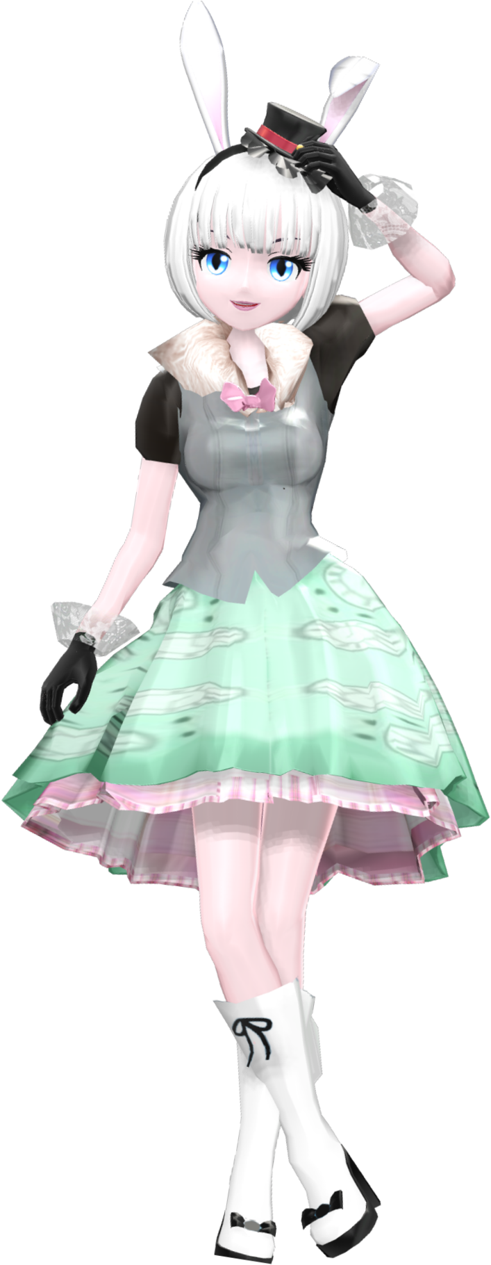 The Duchess Alice In Wonderland Mmd Bunny Blanc By - Ever After High Cosplay Bunny Blanc (1024x1820)