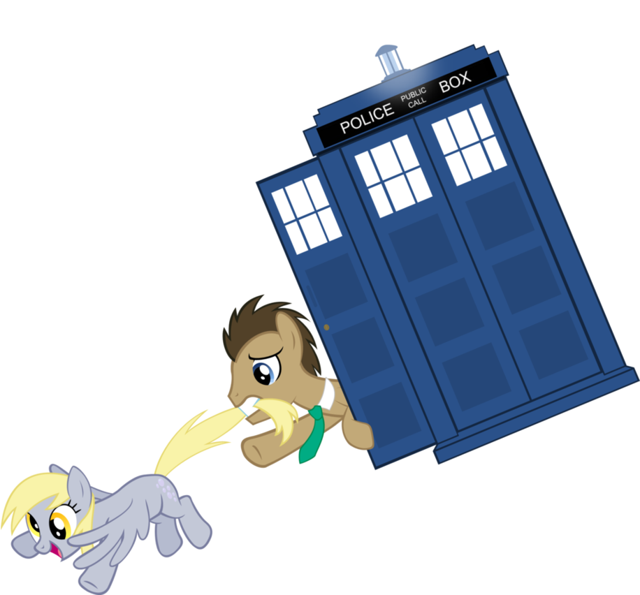 The Doctor And Derpy By Zacatron94 - Custom Woman Calvin And Hobbes Doctor (915x874)