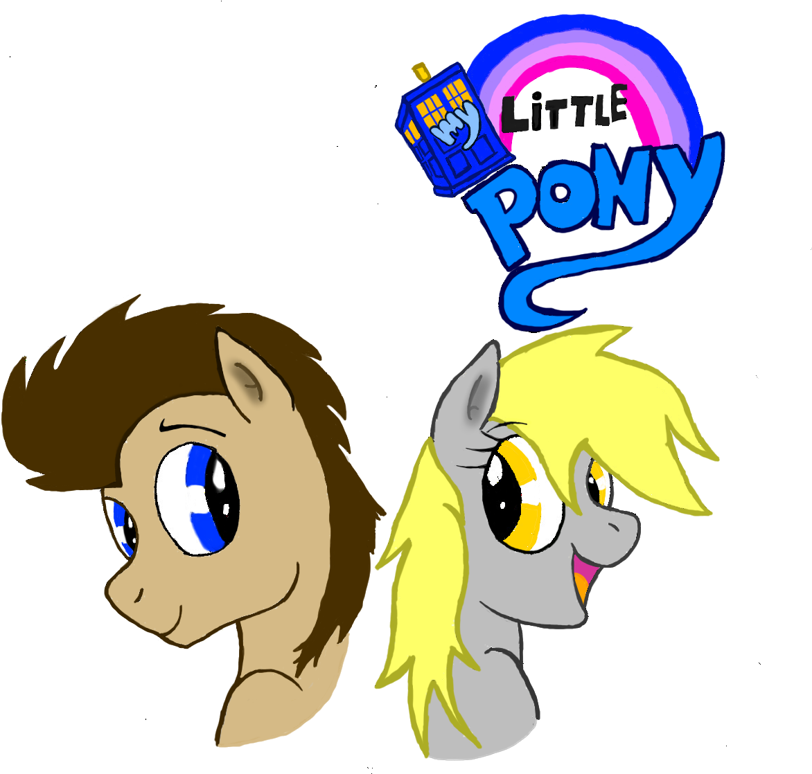 Doctor Whooves And Derpy Hooves By Beatlesguy - Cartoon (1212x1181)