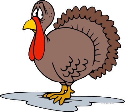 Thanksgiving Clip Art - Sad Turkey Clip Art (400x359)