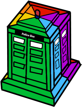 Mix-tardis Cartoon - Mix-tardis Cartoon (413x394)