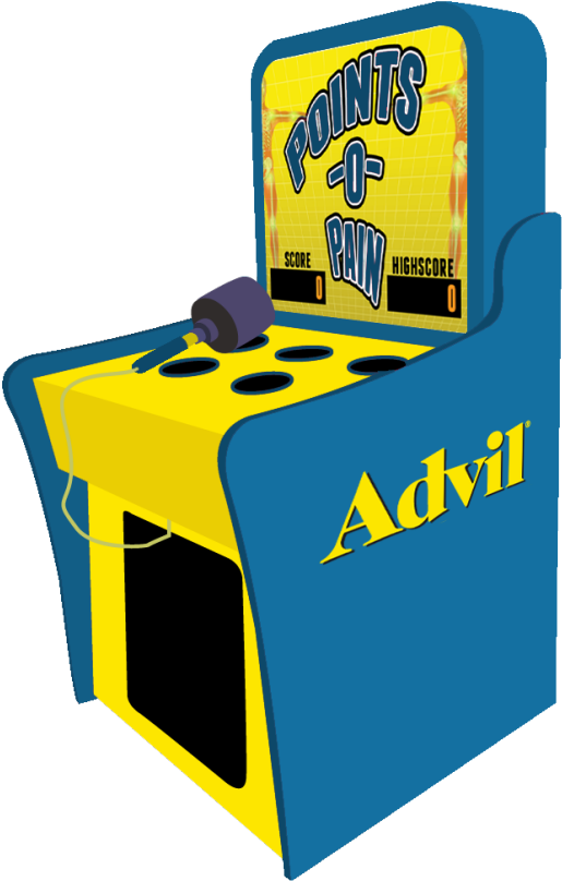 Whack A Mole Game "points O Pain" - Design (643x1000)