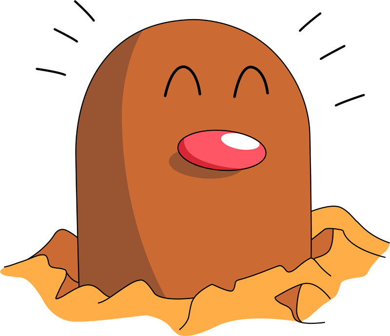 Important Notice Pokemon Shiny-diglett Is A Fictional - Shiny Diglett (800x689)