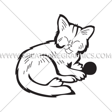 Kitten With Ball - Kitten (385x385)