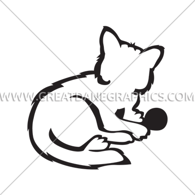 Kitten With Ball - Sprint (385x385)