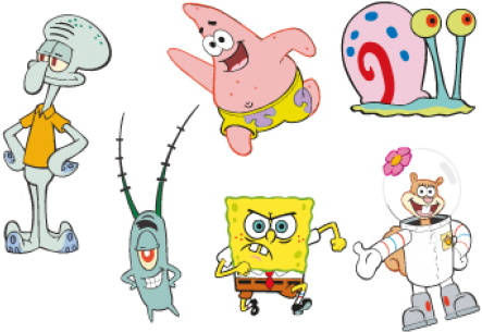 Spongebob Logo Vector - Spongebob Vector Free Download (518x518)