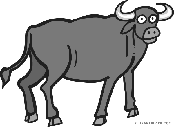 Bull Animal Free Black White Clipart Images Clipartblack - Bull Animal Free Black White Clipart Images Clipartblack (600x439)
