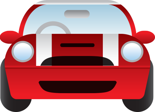 Red Car Icon - Insurance (517x374)
