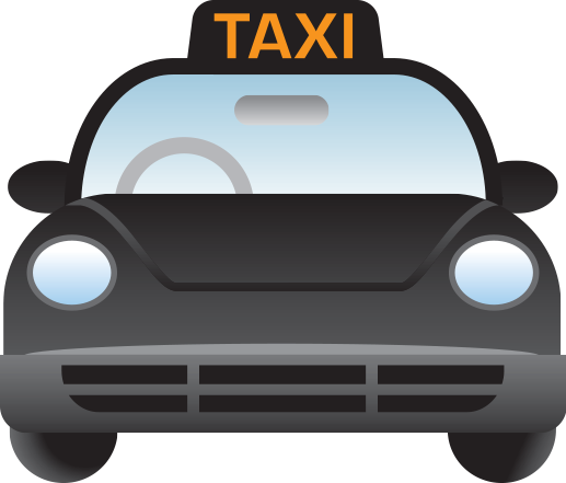 Black Taxi Icon - Vehicle Insurance (517x441)