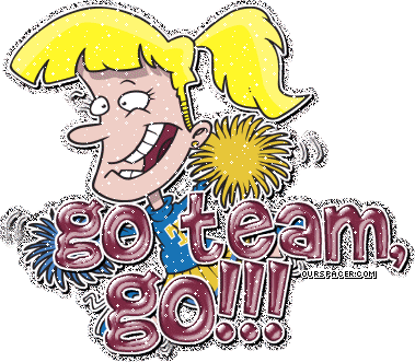 Let Go Team Clip Art Sc Clipart - Animated Go Team Go (379x331)