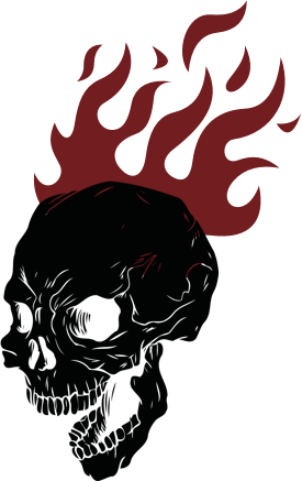 Flamey Skull Dude - Home Page (275x437)