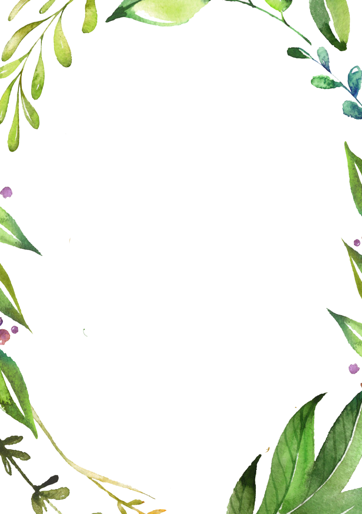 Watercolor Round Frame Png - Give Thanks Thanksgiving Wreath Card (743x1055)