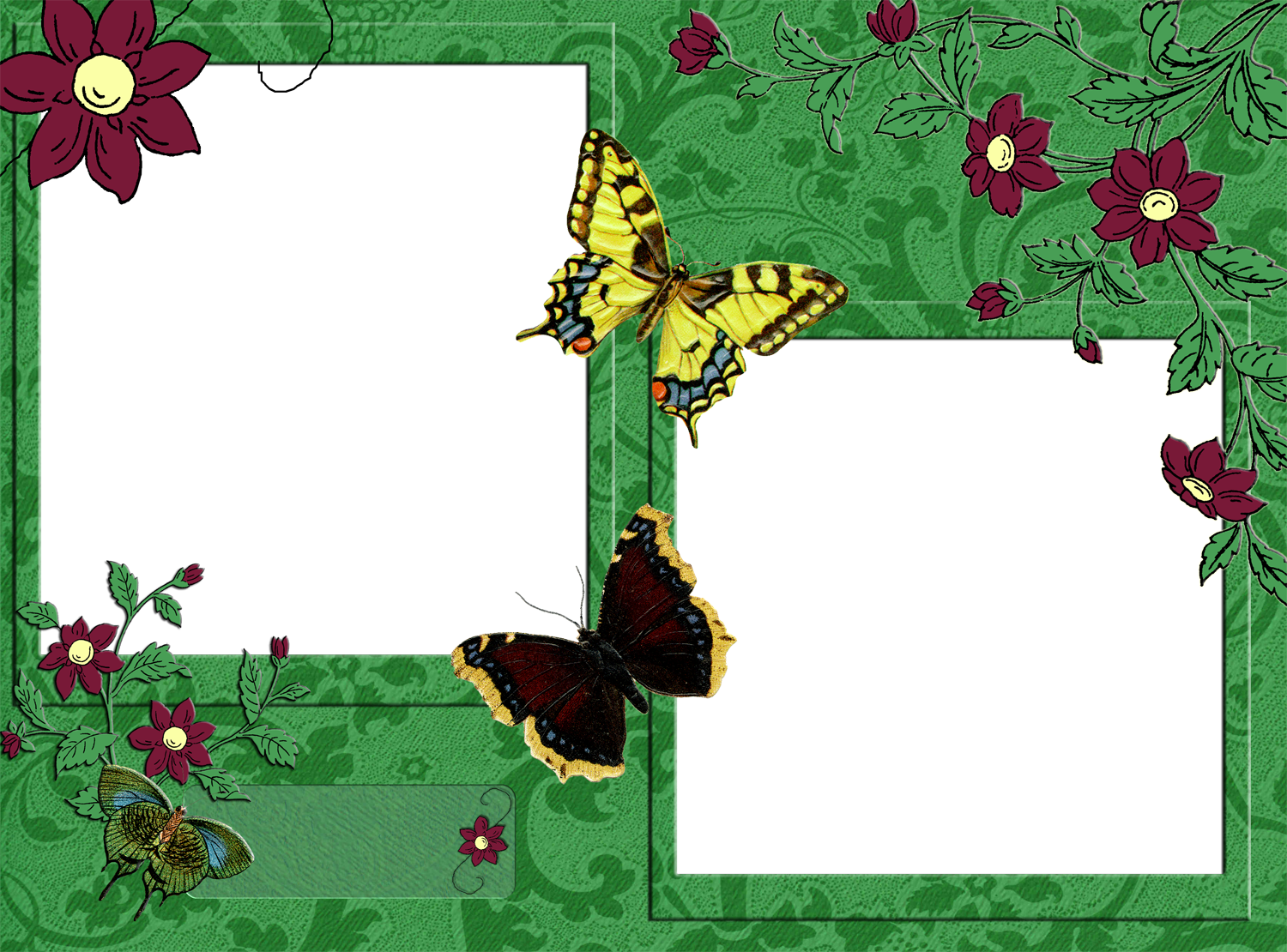 Frame Two Photos Png (1500x1110)