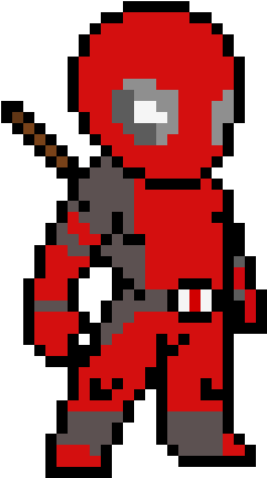 Deadpool - Pixel Art Deadpool (490x520)