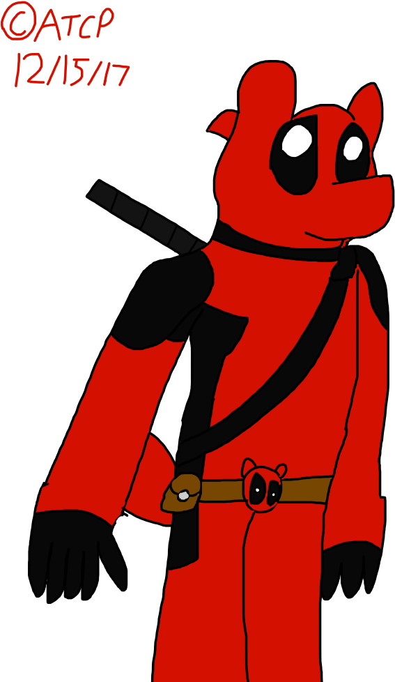 Genderbent Andrew As Deadpool By Angelthecyborgpanda - Cartoon (764x985)