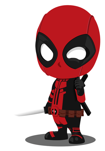 Baby Deadpool Sticker - Baby Deadpool (528x528)