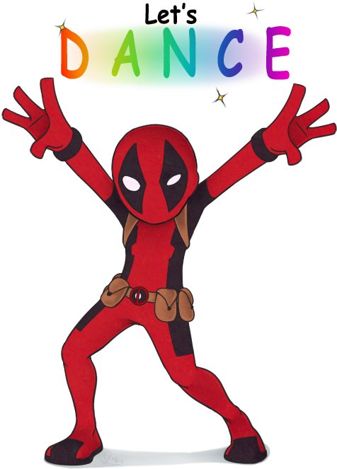 Name Of Image - Deadpool Dance Men Longsleeve (495x700)