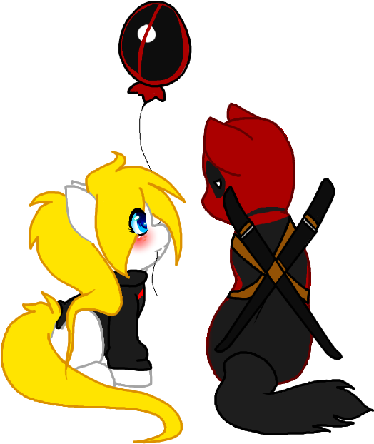 Thamutt, Balloon, Clothes, Deadpool, Deadpool Is Best - Cartoon (640x640)