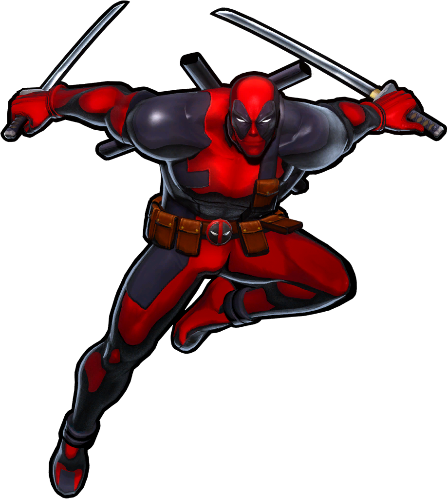 Deadpool Marvel Vs Capcom 3 Winpose Render Art - Deadpool Marvel Vs Capcom (941x1024)