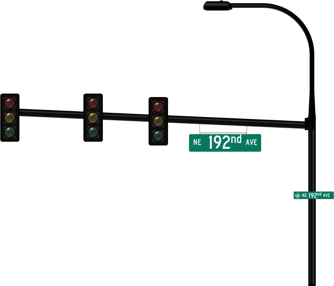 Street Light Clipart - Street Sign (1168x993)