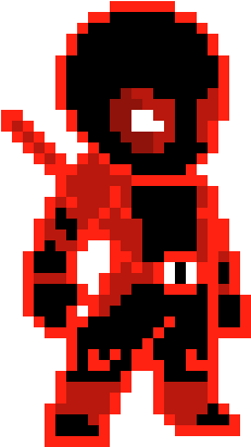 Deadpool - Raster Quadratischer Magnet (300x460)