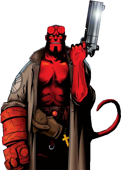 Hellboy Clipart - Hellboy Png (483x650)