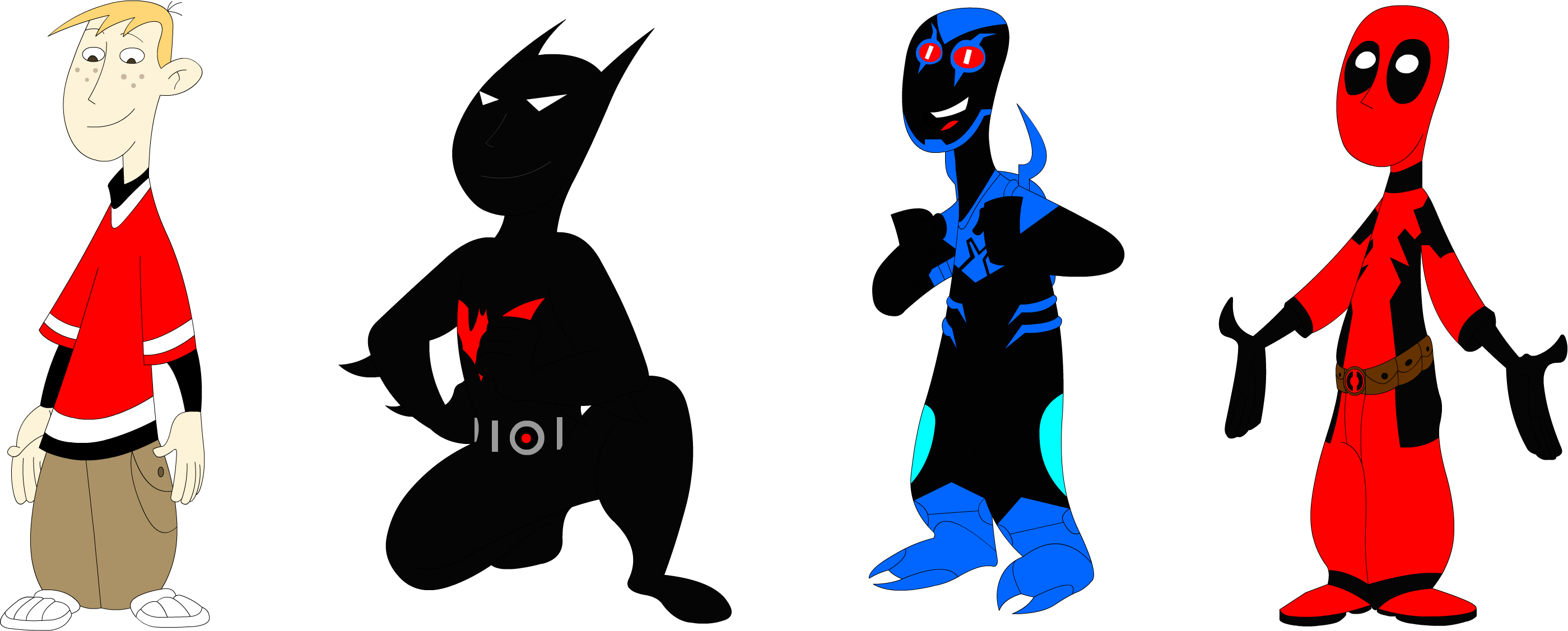 Will Friedle As Ron Stoppable, Batman Beyond, Blue - Will Friedle Ron Stoppable (2799x1127)