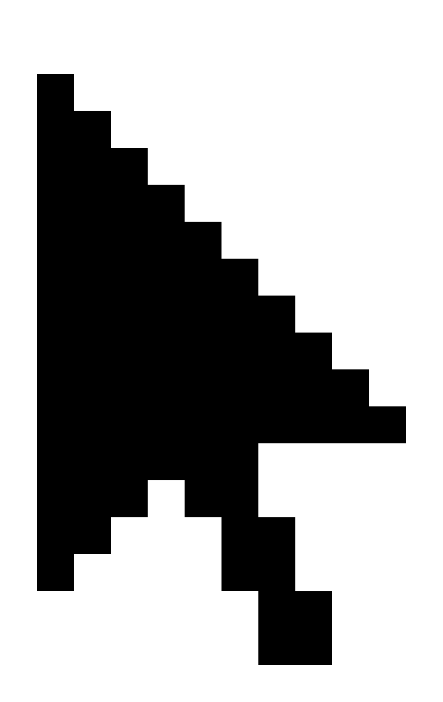 Clip Arts Related To - Pixel Mouse Cursor Png (1516x2400)