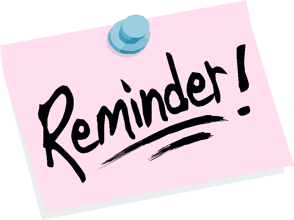 Meeting Reminder Free Clipart - Reminder Clip Art Png (1017x761)