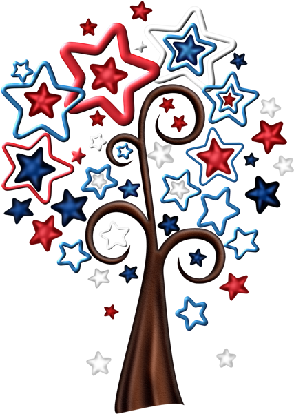 4th Of July Scrapbook Clipart - Clip Art (464x625)