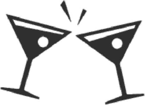 Martini Glasses - Clip Art Martini Glass Black And White (500x500)