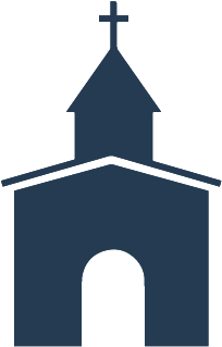 Church Icon Black And White (361x360)