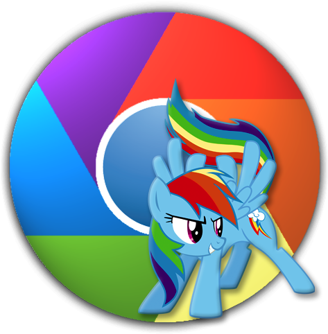 Updated Rainbow Dash Icon For Google Chrome By Suriander - Rainbow Dash Friendship Is Magic (512x512)