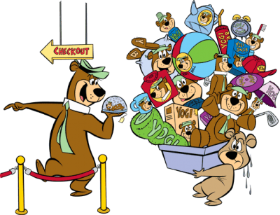 Lake Tschida's Gift Shop Includes The Items Listed - Yogi Bear Character Transparent (400x307)