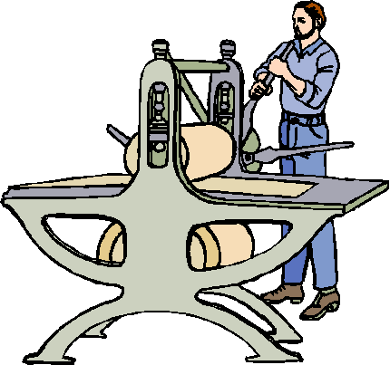 Â - Man Printing Clipart (429x403)