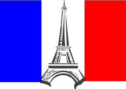 00001 Flaga - French Flag Clip Art (412x292)