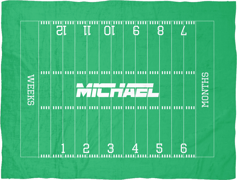 Personalized Football Monthly Milestone Baby Blanket - Baby Shower (1024x1024)