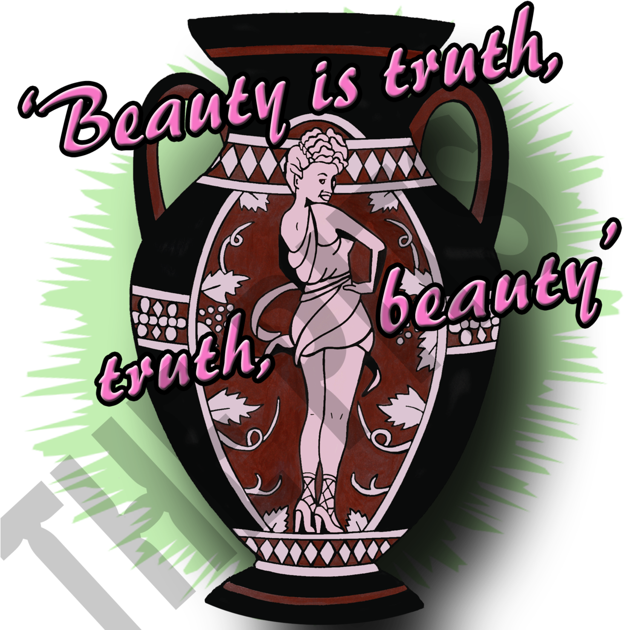 Beauty Is Truth Drinking Glass (1280x1280)