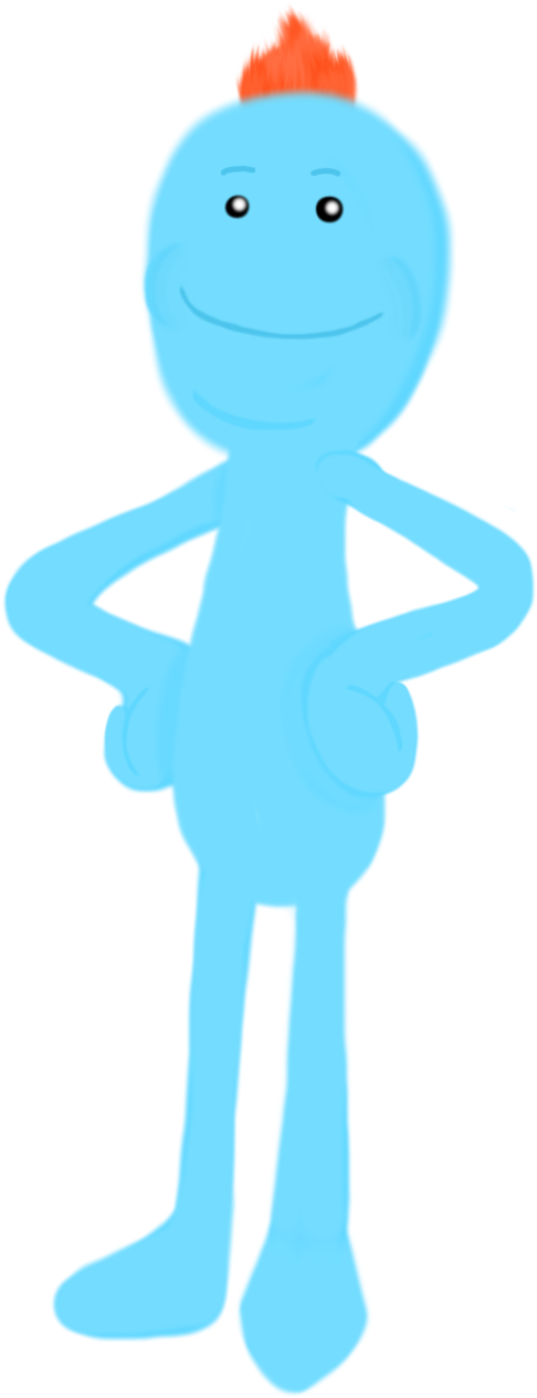 Meeseeks By Aquaseashells - Meeseeks And Destroy (584x1365)