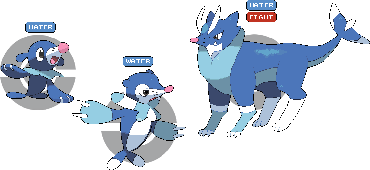 Popplio Line [prediction] By Elazulmax - Pokemon Popplio Pixel Art (756x349)