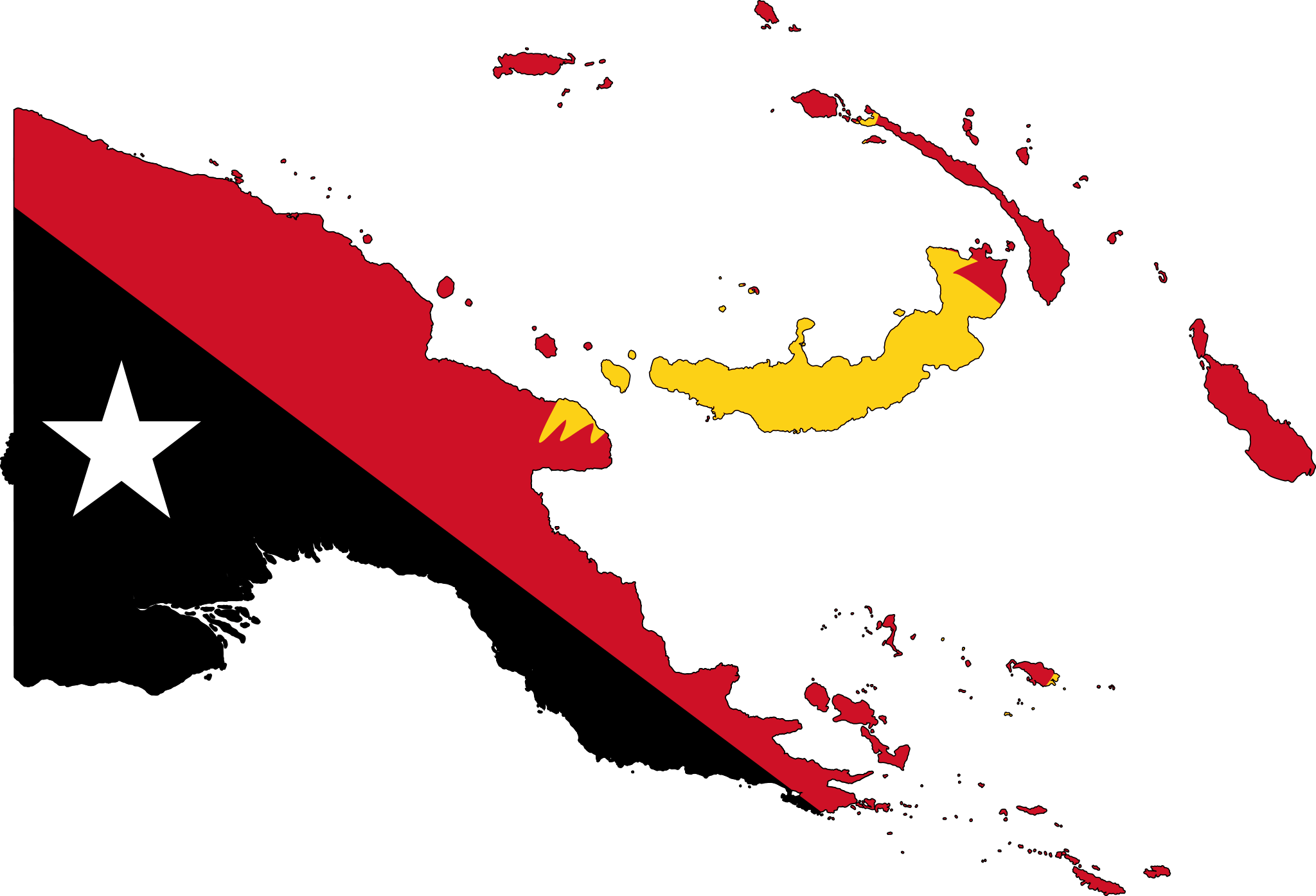 Papua New Guinea Map Png (2048x1395)