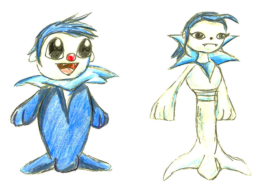 Popplio Fan Evolution By Nezettel - Sketch (1024x747)