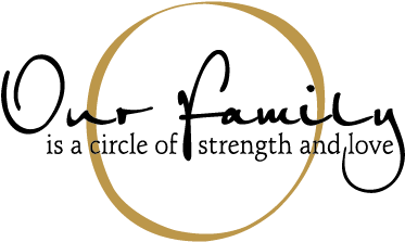 Unique Quote Of Faith And Strength Family Circle Of - Our Family Is A Circle Of Strength (450x450)