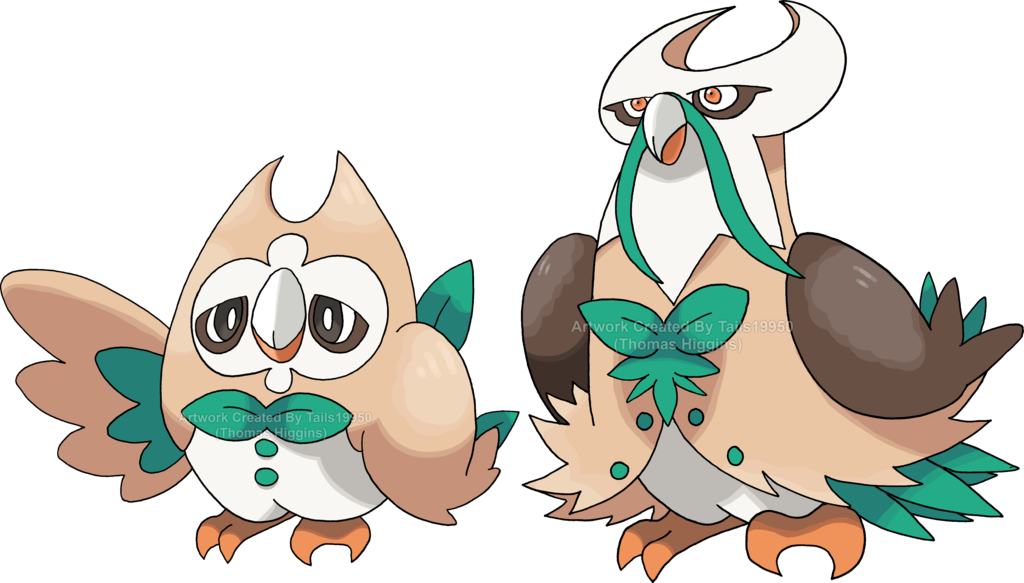 Fakemon, Fuzemon, Fake Megas Favourites By Mistrissthehedgehog - Rowlet (1024x583)