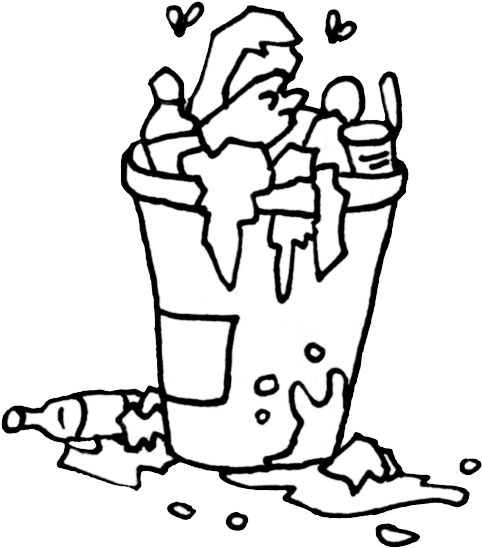Trash Drawing At Getdrawings - Easy Drawings Of Trash (494x571)