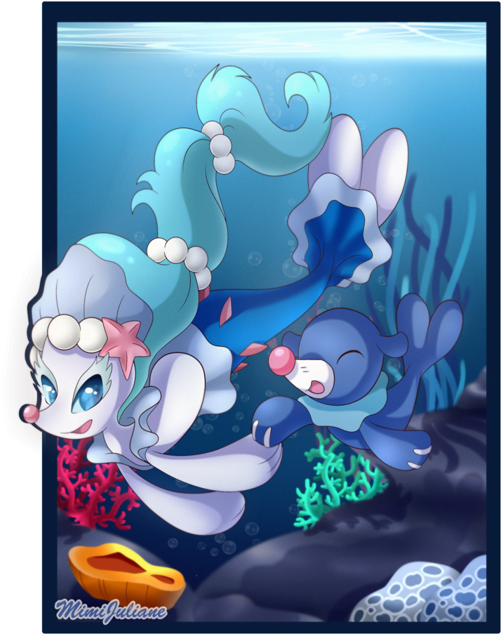 Primarina And Popplio By Mimijuliane Primarina And - Cute Popplio And Primarina (1024x1024)