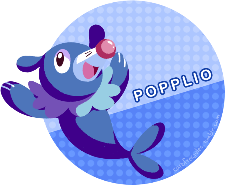 Pokemon Sun And Moon Popplio - Cartoon (800x661)